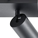 Deko-Light Loftlampe CAN TILT SQUARE 30.5CM 2-flammer, firkantet, kardanisk drejning GU10 IP20, sort