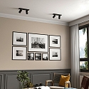 Deko-Light Loftlampe CAN TILT SQUARE 30.5CM 2-flammer, firkantet, kardanisk drejning GU10 IP20, sort