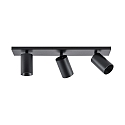 Deko-Light ceiling luminaire CAN TILT SQUARE 48CM 3 flames, square, cardanic swivelling GU10 IP20, black