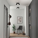 Deko-Light Loftlampe CAN TILT ROUND � 20CM 2-flammer, rund, kardanisk drejning GU10 IP20, sort