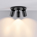 Loftlampe CAN TILT ROUND � 25CM 3-flammer, rund, kardanisk drejning GU10 IP20, sort