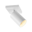 Loftlampe CAN TILT SQUARE BASE 11CM MIX'N MATCH 1/3 1-flamme, firkantet, uden sk�rm, kardanisk drejning GU10 IP20, hvid