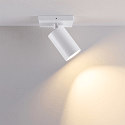 Loftlampe CAN TILT SQUARE BASE 11CM MIX'N MATCH 1/3 1-flamme, firkantet, uden sk�rm, kardanisk drejning GU10 IP20, hvid