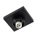 Deko-Light Loftlampe CAN TILT SQUARE BASE 11CM MIX'N MATCH 1/3 1-flamme, firkantet, uden sk�rm, kardanisk drejning GU10 IP20, sort