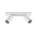 Loftlampe CAN TILT SQUARE BASE 30.5CM MIX'N MATCH 1/3 2-flammer, firkantet, uden sk�rm, kardanisk drejning GU10 IP20, hvid