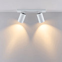 Loftlampe CAN TILT SQUARE BASE 30.5CM MIX'N MATCH 1/3 2-flammer, firkantet, uden sk�rm, kardanisk drejning GU10 IP20, hvid