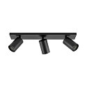 Deko-Light Loftlampe CAN TILT SQUARE BASE 48CM MIX'N MATCH 1/3 3-flammer, firkantet, uden sk�rm, kardanisk drejning GU10 IP20, sort