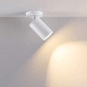Loftlampe CAN TILT ROUND BASE � 8CM MIX�N MATCH 1-flamme, rund, uden sk�rm, kardanisk drejning GU10 IP20, hvid