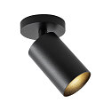 Deko-Light Loftlampe CAN TILT ROUND BASE � 8CM MIX�N MATCH 1-flamme, rund, uden sk�rm, kardanisk drejning GU10 IP20, sort