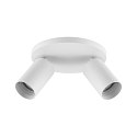 Spotlight bar CAN TILT ROUND BASE � 20CM MIX�N MATCH 2-flammer, rund, uden sk�rm, kardanisk drejning GU10 IP20, hvid