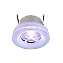 LED Loftindbygningslampe COB 68 ACRYL, 8W, 24V DC, 45�, RGB, IP20, s�lv