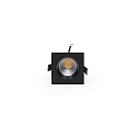  KapegoLED Loftmonteringsring Orionis, firkantet, str�m konstant, 17-19V DC, 350mA, 6.5W, varm hvid, sort mat