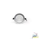  KapegoLED Ceiling recessed luminaire COB 94 RGBW, RGB + warm white, voltage constant, 24V DC, 16W, brushed silver