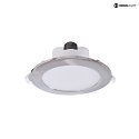 Recessed LED ceiling luminaire ACRUX 120, 14.5W 3000 / 4000 / 6000K 1370lm 90, dimmable, matt white