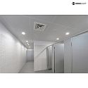 Deko-Light Recessed LED ceiling luminaire ACRUX 195, 26W 3000 / 4000 / 6000K 2670lm 90, dimmable, matt white