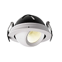 LED Loftindbygningslampe BELLATRIX, str�m konstant, 18V DC, 500mA, 9W 3000K 760lm 40�, CRi > 90, drejelig, hvid