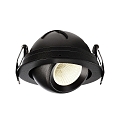 Deko-Light LED Loftindbygningslampe BELLATRIX, storm konstant, 18V DC, 500mA, 9W 3000K 760lm 40�, CRi > 90, drejelig, sort
