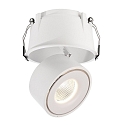Recessed LED ceiling luminaire UNI II MAX, 34-35V DC, current constant, 24W 3000K 2150lm 33�, dimmable, white