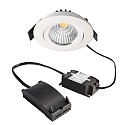 recessed spotlight DIONE IP20 swivelling, wired through IP20, white dimmable
