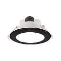 Indbygnings loftlampe ACRUX 145 CCT Switch, med dekorativ ring IP20, sort, hvid d�mpbar