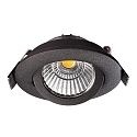 Deko-Light Indbygget spotlys DIONE IP20 DTW 930-918 svingbar, Dim-To-Warm, kablet gennem IP20, sort d�mpbar