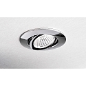 Deko-Light recessed spotlight DIONE IP20 DTW 930-918 swivelling, Dim-To-Warm, wired through IP20, chrome dimmable