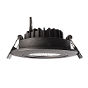 Deko-Light recessed spotlight DIONE IP44 DIM 827 swivelling, wired through IP44, black dimmable