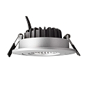 Deko-Light recessed spotlight DIONE IP44 DIM 830 swivelling, wired through IP44, silver dimmable