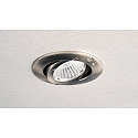 Deko-Light Indbygget spotlys DIONE IP44 DIM 830 svingbar, kablet gennem IP44, nikkel b�rstet d�mpbar