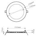 Deko-Light Downlight ANIK 220 rund IP20 | IP44, hvid d�mpbar