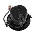 Deko-Light recessed spotlight SURTUR TILT 83 CCT swivelling, CCT Switch IP20/IP44, black dimmable