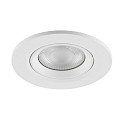 recessed spotlight SURTUR TILT 68 DTW swivelling, Dim-To-Warm IP20/IP44, white dimmable