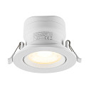 recessed spotlight SURTUR TILT 83 DTW swivelling, Dim-To-Warm IP20/IP44, white dimmable
