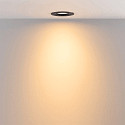 Deko-Light Indbygget spotlys SURTUR TILT 83 DTW svingbar, Dim-To-Warm IP20/IP44, sort d�mpbar