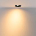Deko-Light Indbygget spotlys SURTUR TILT 83 DTW svingbar, Dim-To-Warm IP20/IP44, sort d�mpbar