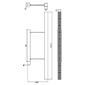 Deko-Light Pendel D PROFESSION UP & DOWN, Str�mforsyning Triac, 200-240V AC/50-60Hz, 60W, s�lv