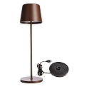 Batteri bordlampe BUNDLE CANIS s�t med 1, med oplader IP65, mat, rust d�mpbar