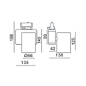 Deko-Light Deko-Light LED 3-faset Downlight NIHAL, 30W 4000K 2860lm 33�, d�mpbar, sort