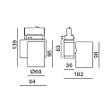 Deko-Light Deko-Light LED 3-faset Downlight NIHAL MINI, 13.5W 4000K 1180lm 35�, d�mpbar, s�lv