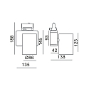 Deko-Light LED 3-phase spot NIHAL, 30W 3000K 2450lm 33�, dimmable, silver