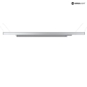 3-phase luminaire LINEAR 100 II rigid, voltage constant, with adapter IP20, matt, milky, silver 