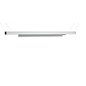 Deko-Light 3-faset lampe LINEAR 100 II stiv, konstant sp�nding, med adapter IP20, mat, m�lkeagtig, s�lv 