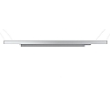 Deko-Light 3-faset lampe LINEAR 100 II stiv, konstant sp�nding, med adapter IP20, mat, m�lkeagtig, s�lv 