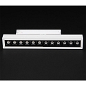 3-phase spot ALNITAK rotatable, voltage constant, tiltable, with lens optics IP20, clear, transparent, white 