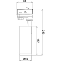 Deko-Light 3-faset spot LUCEA 10 IP20, gennemsigtig, hvid d�mpbar