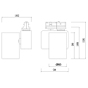 Deko-Light 1-faset spot NIHAL MINI konstant str�m IP20, sort d�mpbar