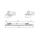 3-phase luminaire LINEAR PRO FOLD rigid, switchable, multipower IP20, black 