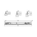 3-phase luminaire LINEAR PRO TILT swivelling, UGR < 19, switchable, multipower IP20, black 