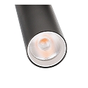 Deko-Light 3-faset spot SLIM cylindrisk, justerbar, UGR < 19 IP20, kulsort d�mpbar