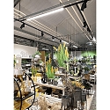 Deko-Light 3-phase luminaire LINEAR PRO 60 DALI controllable, multipower IP20, traffic black dimmable